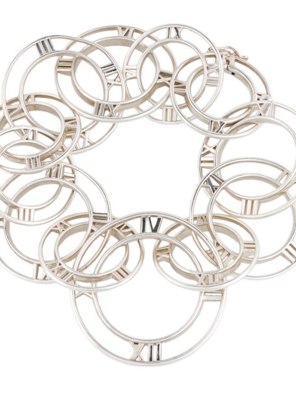 Tiffany & Co. Silver “Atlas” Roman Numeral Link Bracelet. Price firm.